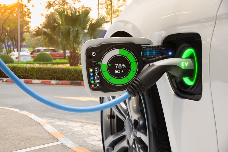 An electric vehicle charging