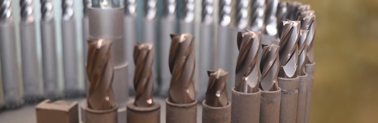 A closeup of tools on a carousel